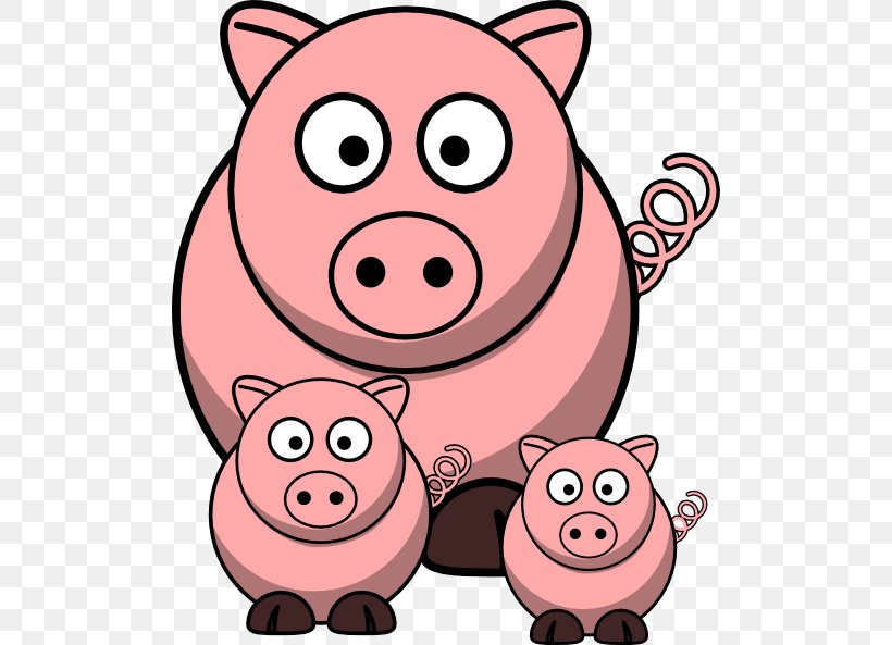 Miniature Pig Clip Art, PNG, 504x593px, Miniature Pig, Cartoon, Cheek, Facial Expression, Farm Download Free