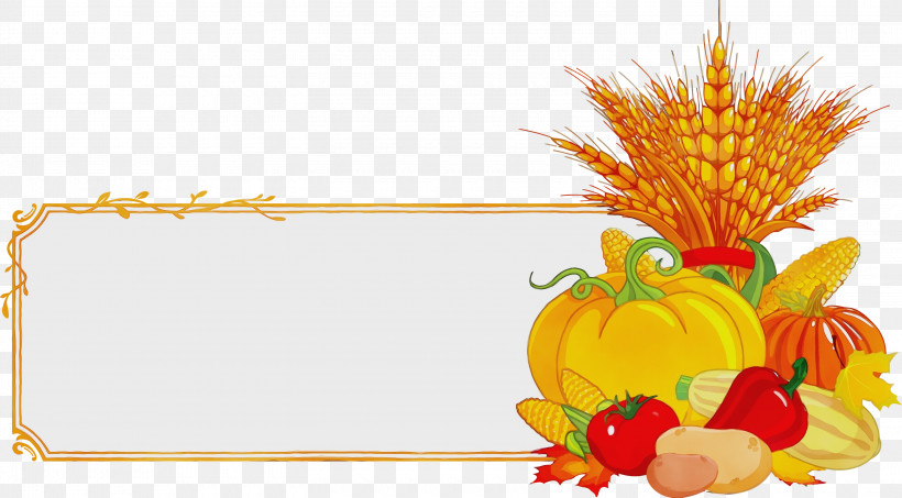 Floral Design, PNG, 3000x1660px, Thanksgiving Banner, Autumn, Festival, Floral Design, Harvest Download Free