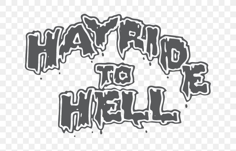 Hayride To Hell... And Back Logo Brand, PNG, 700x525px, Logo, Area, Black, Black And White, Brand Download Free