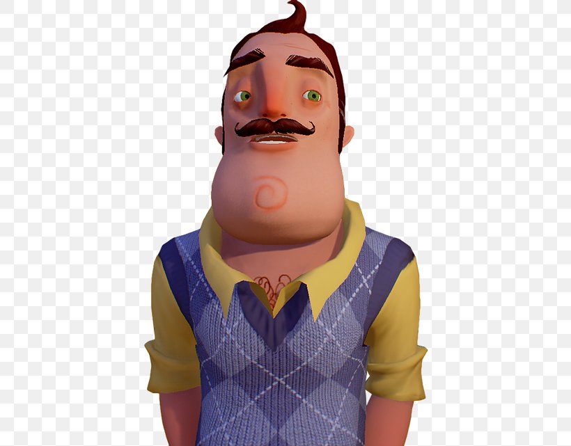 Hello Neighbor Video Game Computer Software Face, PNG, 408x641px, Hello Neighbor, Artificial Intelligence, Beard, Cartoon, Cheek Download Free