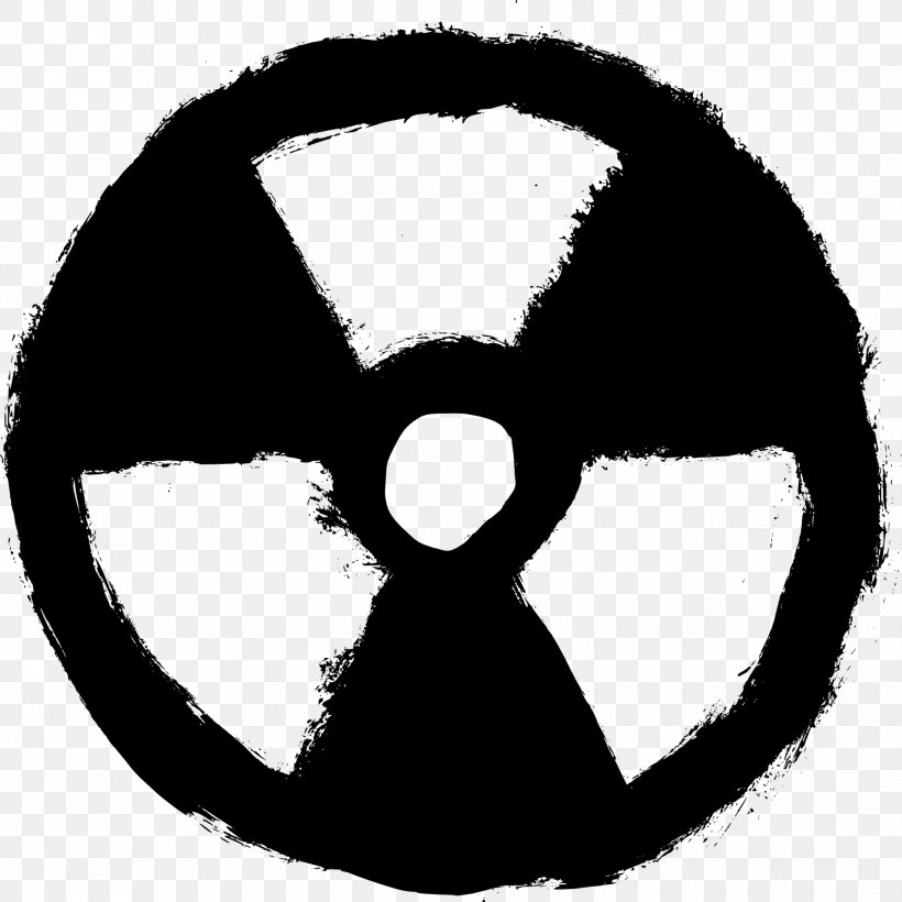 Symbol Radioactive Decay, PNG, 1730x1732px, Symbol, Biological Hazard, Black, Black And White, Fictional Character Download Free