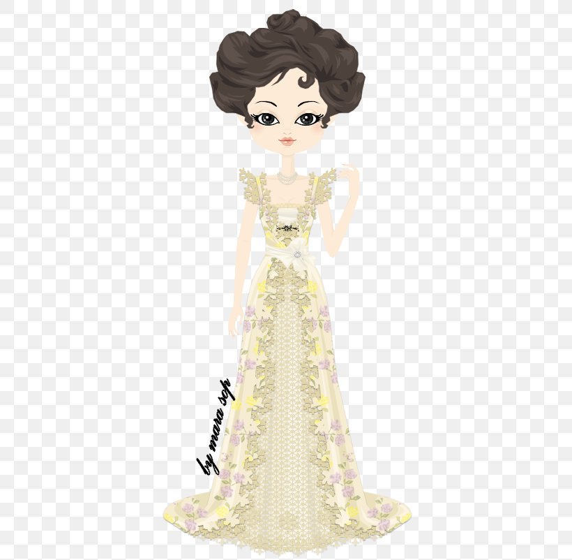 Gown Cartoon, PNG, 382x802px, Gown, Cartoon, Costume Design, Doll, Dress Download Free