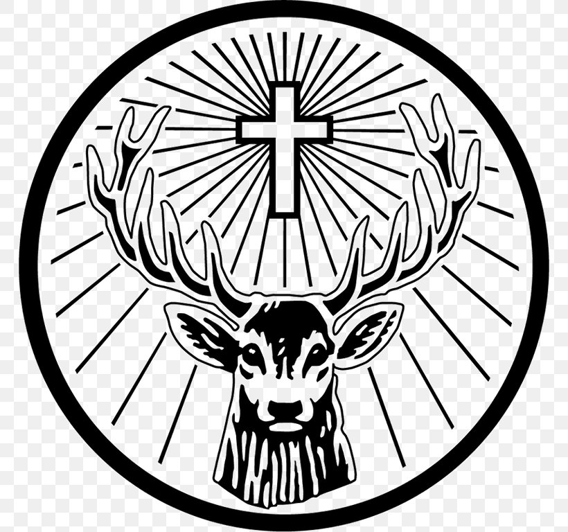 Logo Graphic Design Liqueur Drink Deer, PNG, 768x768px, Logo, Blackandwhite, Brand, Brewing, Christian Cross Download Free