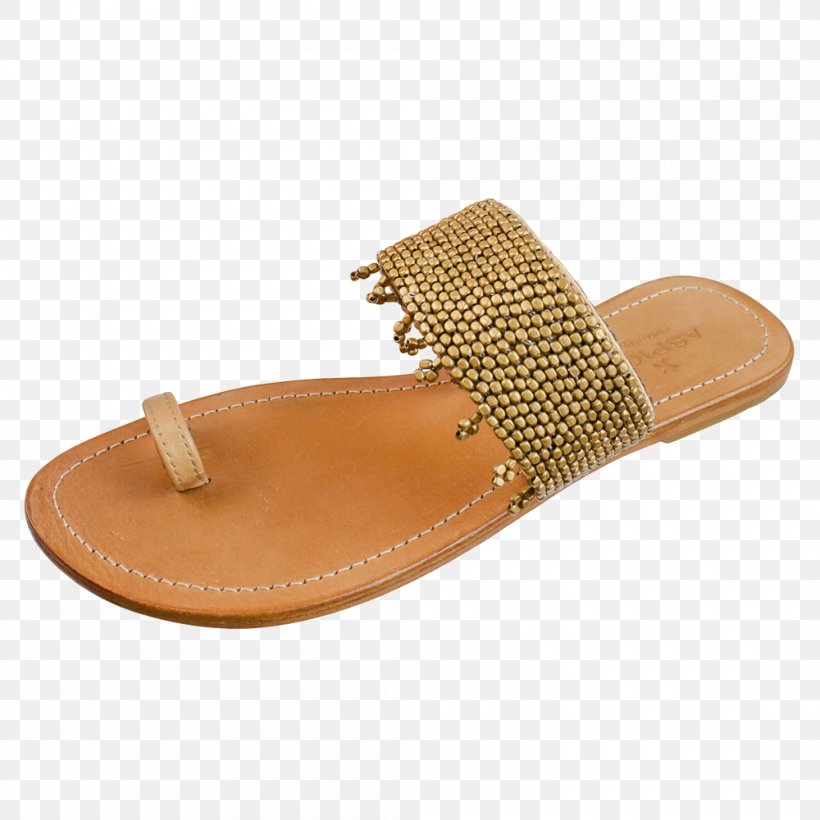 Sandal Flip-flops Leather Peep-toe Shoe, PNG, 1000x1000px, Sandal, Beige, Brown, Flipflops, Foot Download Free