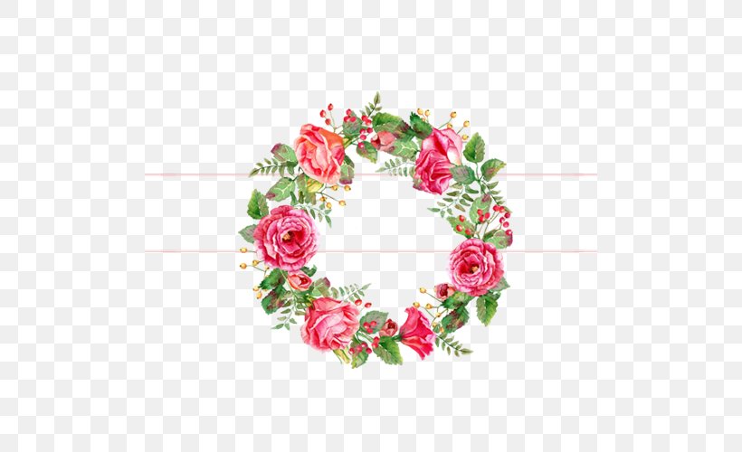 Floral Design Wreath Flower Rose Vector Graphics, PNG, 500x500px, Floral Design, Artificial Flower, Cut Flowers, Decor, Drawing Download Free