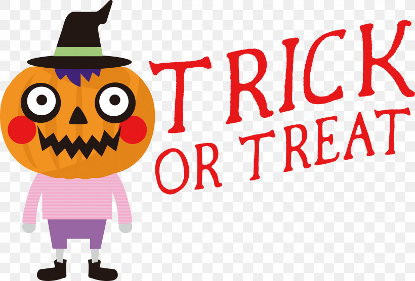Trick Or Treat Trick-or-treating, PNG, 3000x2037px, Trick Or Treat, Behavior, Cartoon, Geometry, Happiness Download Free