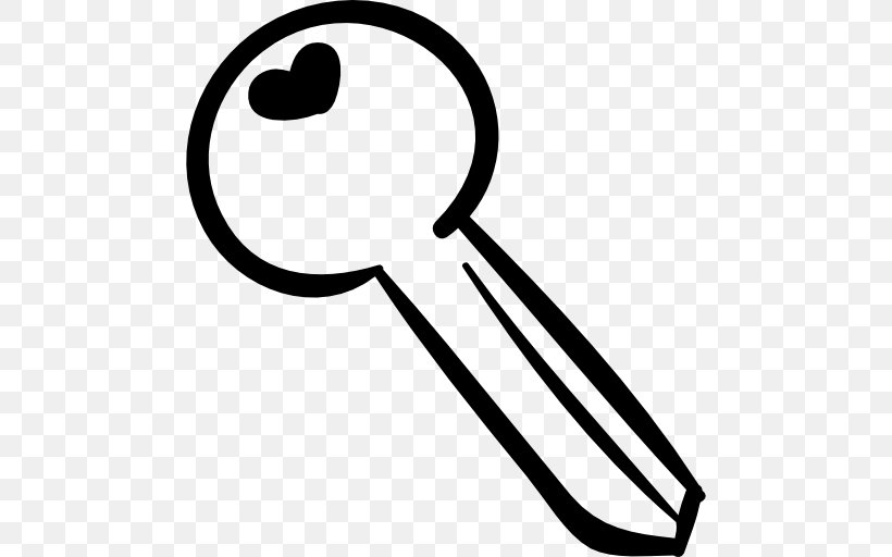 Heart Key, PNG, 512x512px, Computer Software, Area, Artwork, Black And White, Rgb Color Model Download Free