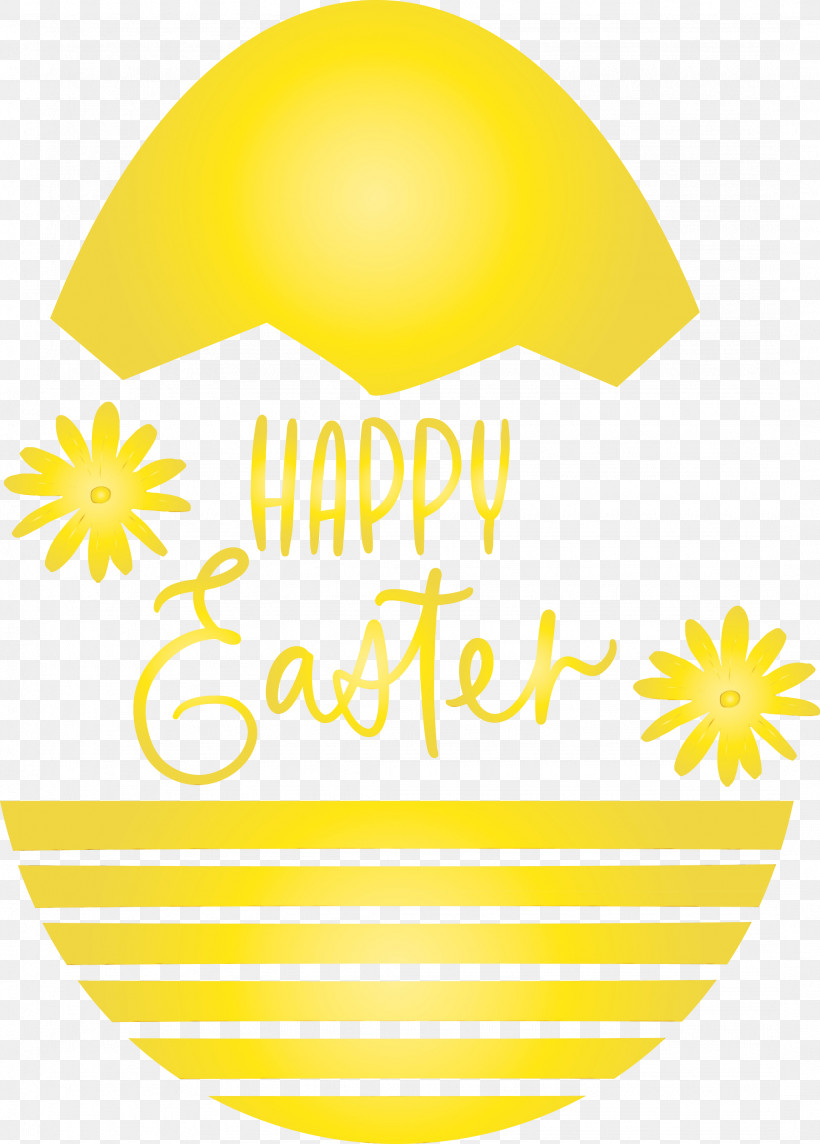 Yellow Text Logo Smile, PNG, 2149x3000px, Easter Day, Happy Easter Day, Logo, Paint, Smile Download Free