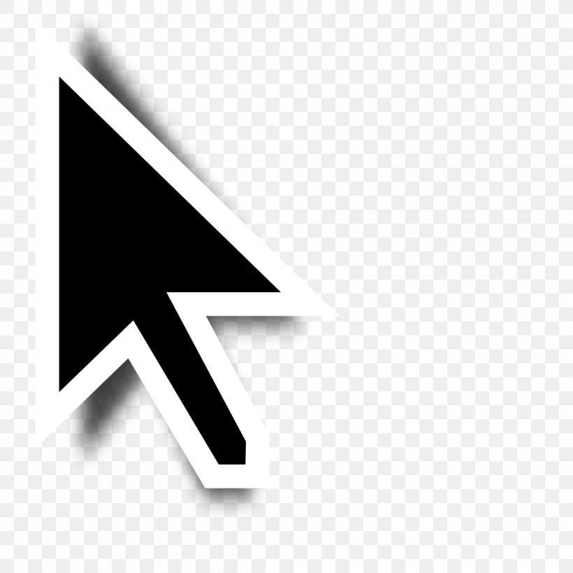 Computer Mouse Pointer Cursor, PNG, 1000x1000px, Computer Mouse, Black, Black And White, Brand, Computer Monitors Download Free