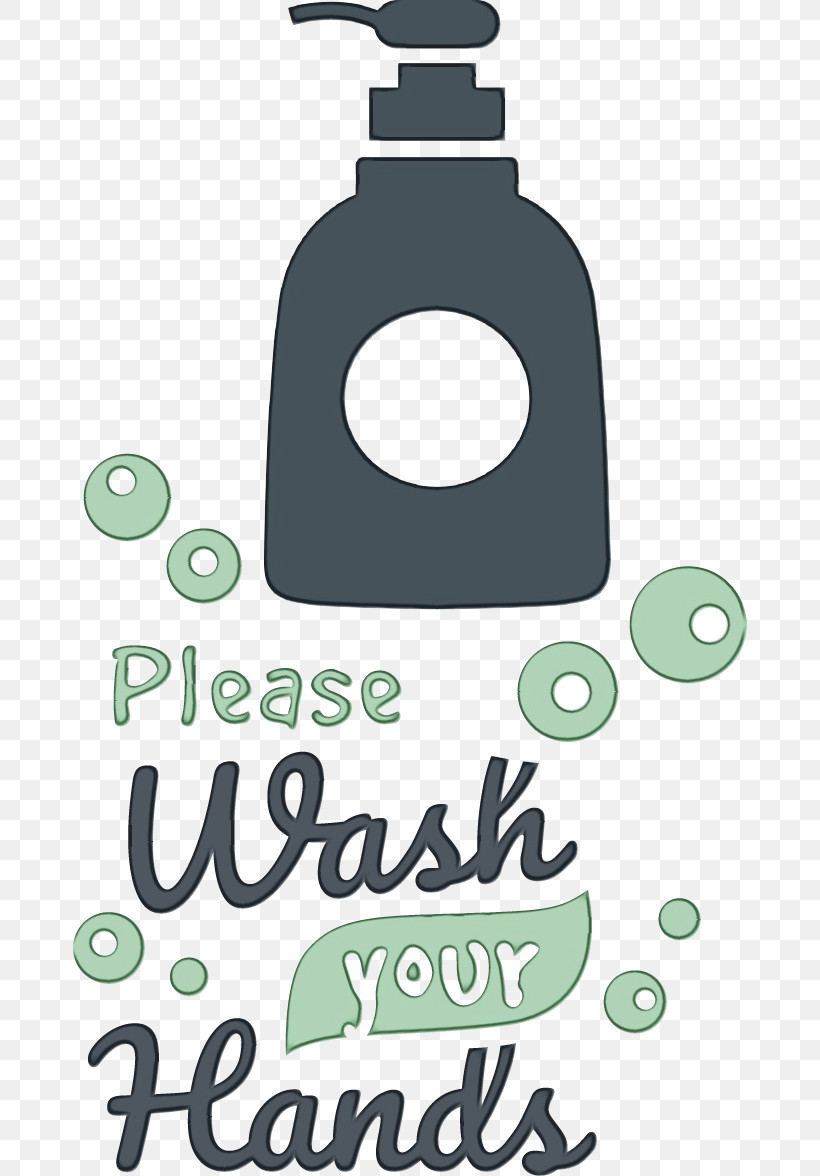 Logo Font Green Meter Bottle, PNG, 674x1176px, Wash Hands, Bottle, Green, Logo, M Download Free