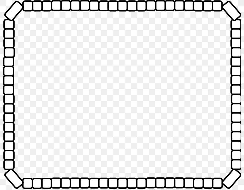 Rectangle Picture Frames Clip Art, PNG, 800x638px, Rectangle, Area, Black, Black And White, Border Download Free