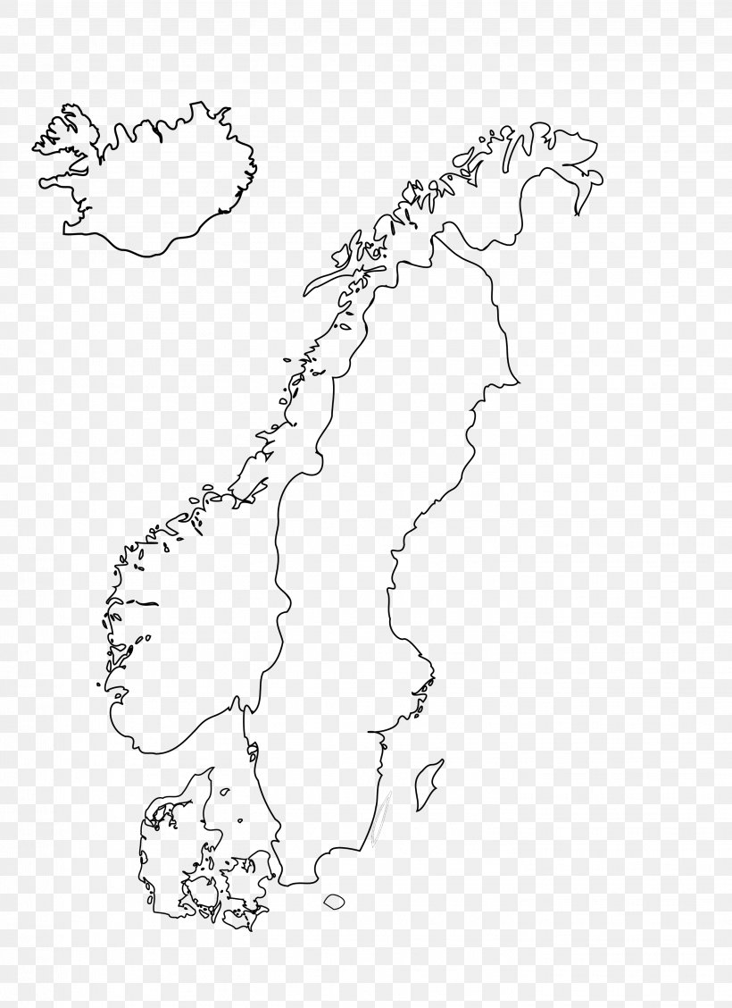 Union Between Sweden And Norway Vector Map, PNG, 2906x4000px, Union Between Sweden And Norway, Area, Art, Artwork, Black And White Download Free