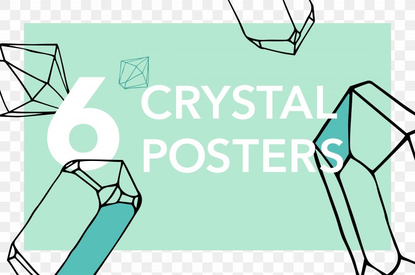 Crystal Quartz Poster, PNG, 4833x3217px, Crystal, Area, Artwork, Black And White, Blue Download Free
