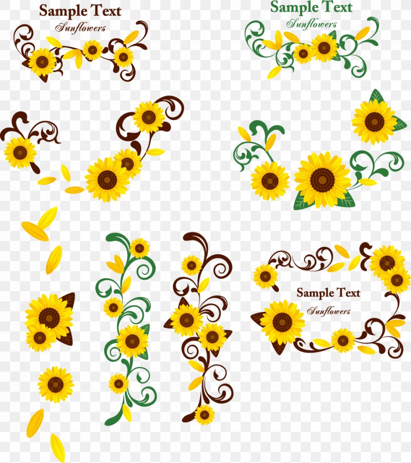 Floral Design Common Sunflower Clip Art, PNG, 978x1100px, Floral Design, Common Sunflower, Designer, Digital Printing, Emoticon Download Free