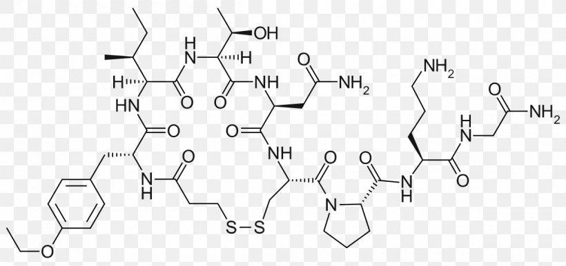 Vasopressin Atosiban Hormone Antidiuretic Retosiban, PNG, 1200x566px, Vasopressin, Antidiuretic, Area, Auto Part, Black And White Download Free