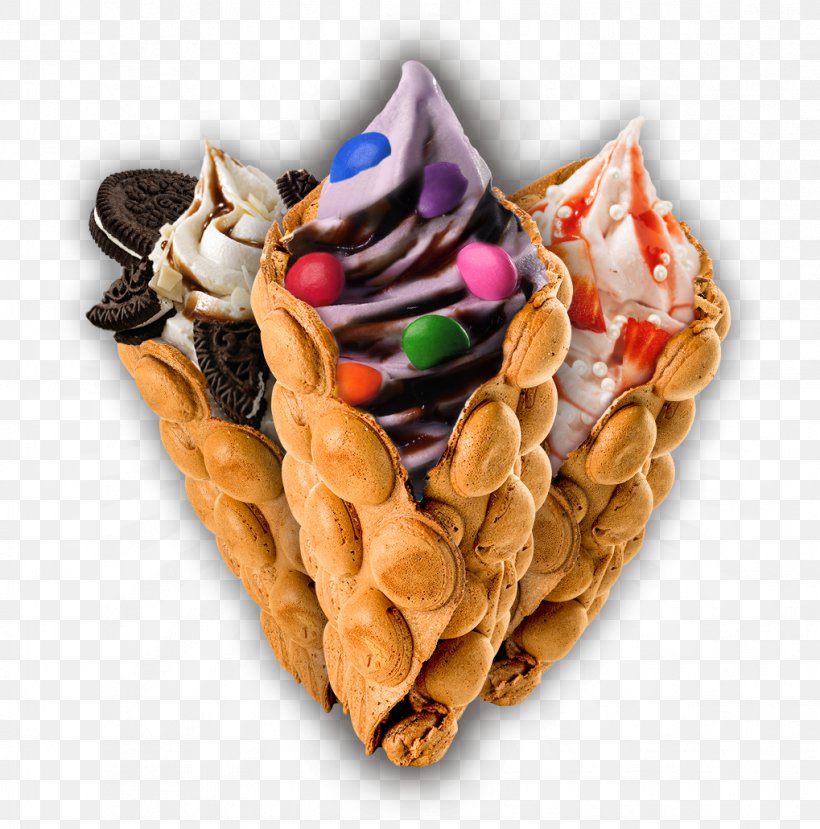 Ice Cream Egg Waffle Dessert Food, PNG, 1019x1031px, Ice Cream, Black Tea, Dessert, Egg Waffle, Flavor Download Free