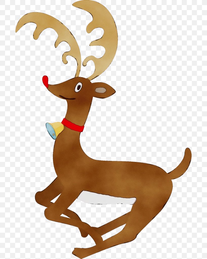 Reindeer, PNG, 700x1024px, Watercolor, Animal Figure, Antler, Deer, Fawn Download Free