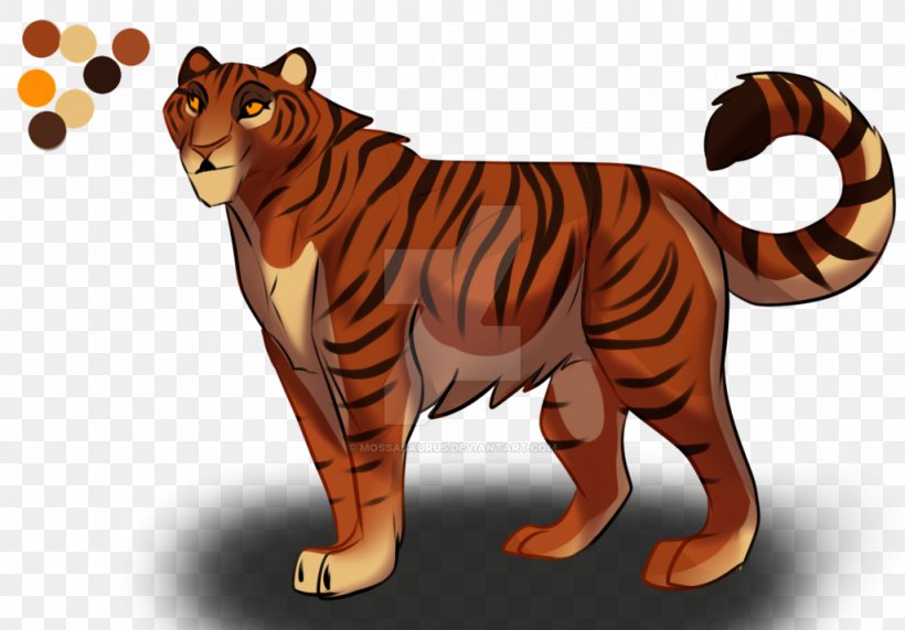 Tiger Big Cat Mosasaurus DeviantArt, PNG, 1024x714px, Tiger, Animal, Animal Figure, Big Cat, Big Cats Download Free