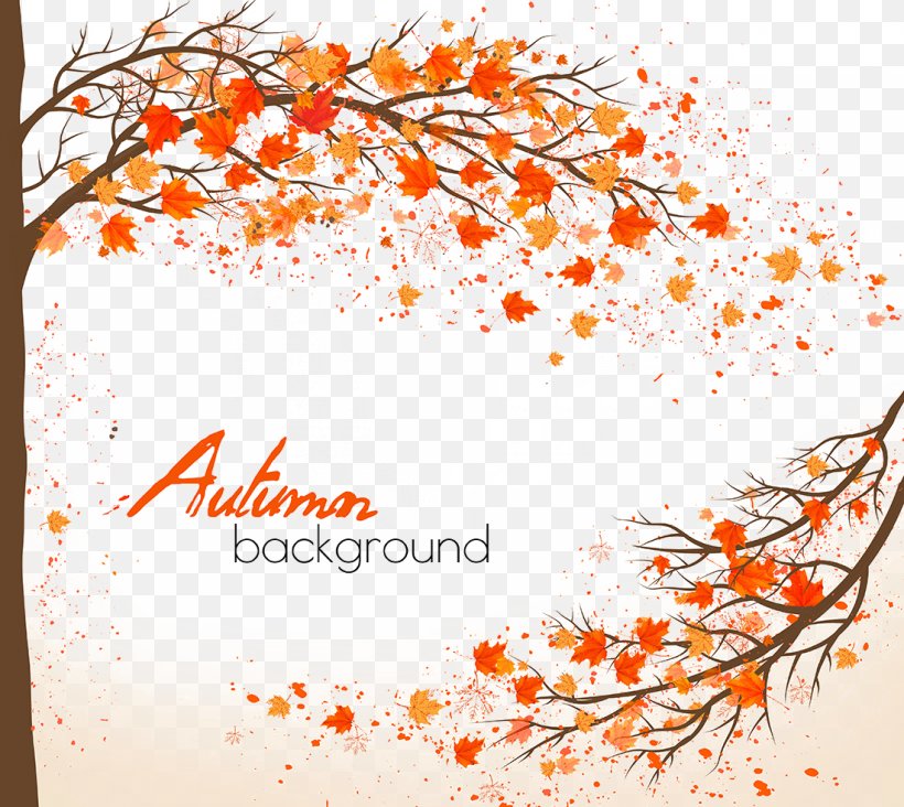 Autumn Maple Leaf, PNG, 1100x983px, Autumn, Area, Autumn Leaf Color, Branch, Element Download Free