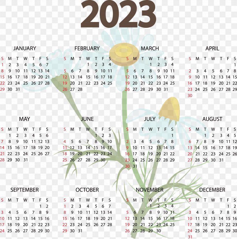 Calendar Week 2023 Chronology Names Of The Days Of The Week, PNG, 4345x4380px, Calendar, Annual Calendar, Calendar Date, Calendar Year, Chronology Download Free