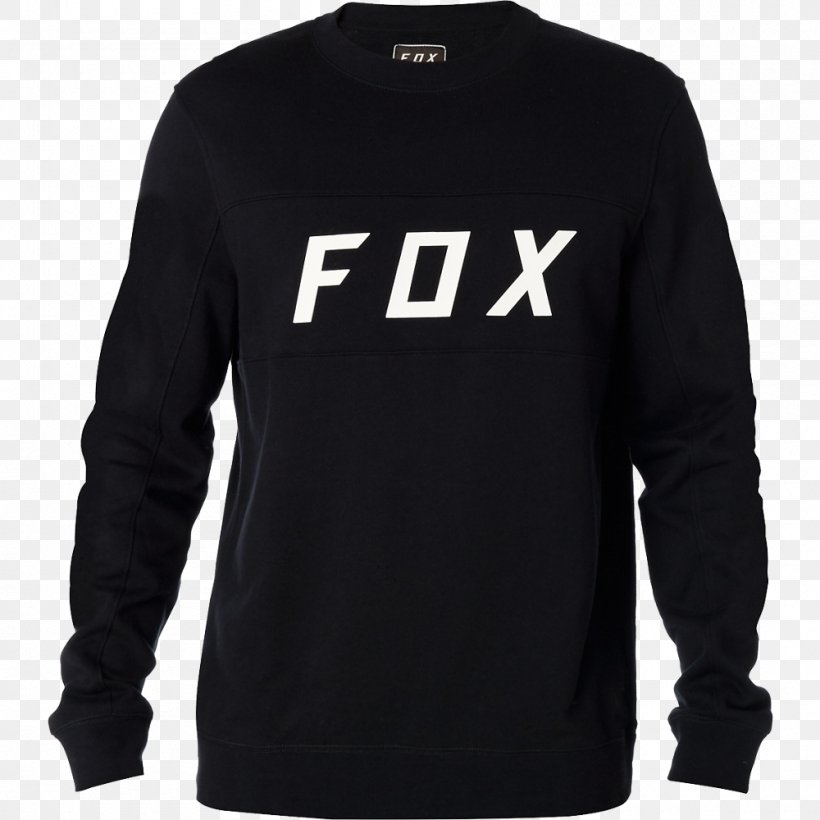 Hoodie T-shirt Fox Racing Sweater Polar Fleece, PNG, 1000x1000px, Hoodie, Active Shirt, Black, Bluza, Brand Download Free