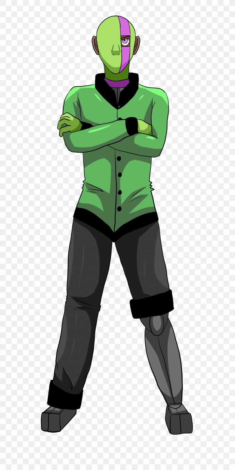 Animated Cartoon Illustration Green Headgear, PNG, 1000x2000px, Cartoon, Animated Cartoon, Costume, Fictional Character, Green Download Free