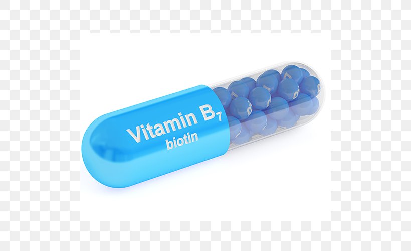 Biotin Dietary Supplement Tablet Vitamin Capsule, PNG, 500x500px, Biotin, B Vitamins, Capsule, Dietary Supplement, Food Download Free