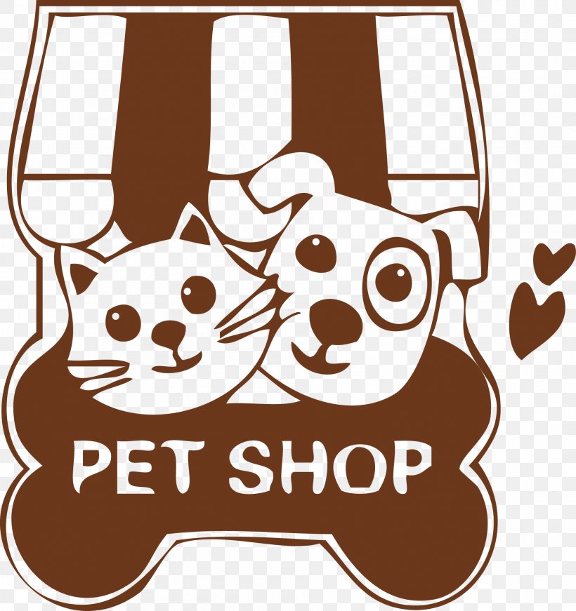 Dog Cat Pet Shop, PNG, 1889x2008px, Dog, Adhesive, Carnivoran, Cat, Decal Download Free