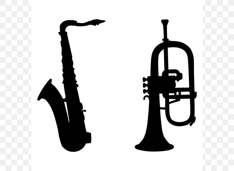 Mellophone Saxophone Silhouette Trumpet Clip Art, PNG, 600x600px, Watercolor, Cartoon, Flower, Frame, Heart Download Free