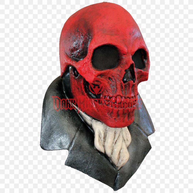 Red Skull Jason Voorhees Mask Halloween, PNG, 850x850px, Red Skull, Black Mask, Bone, Costume, Day Of The Dead Download Free