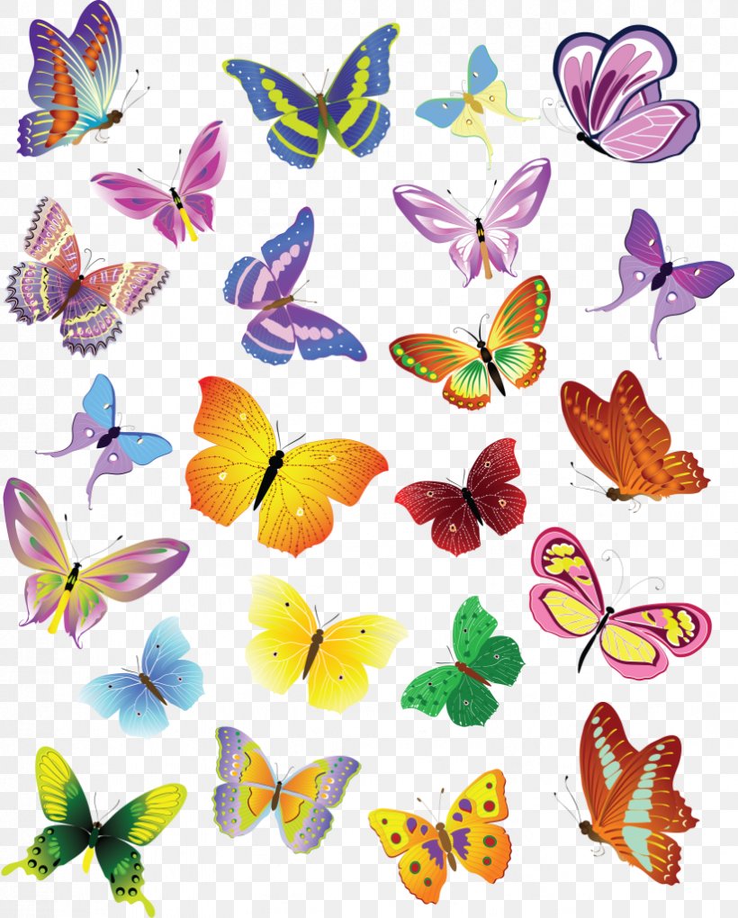 Butterfly Clip Art, PNG, 823x1024px, Butterfly, Brush Footed Butterfly, Butterflies And Moths, Drawing, Flower Download Free