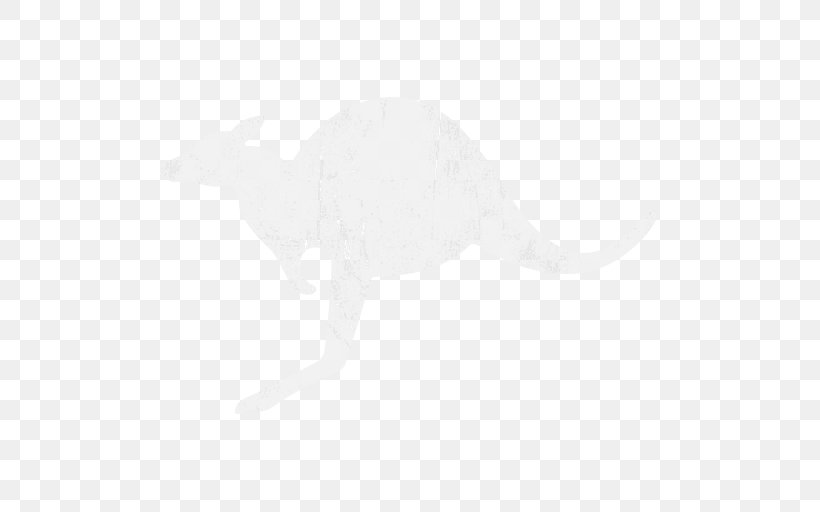 Kangaroo Silhouette Black Tail White, PNG, 512x512px, Kangaroo, Black, Black And White, Dinosaur, Fauna Download Free