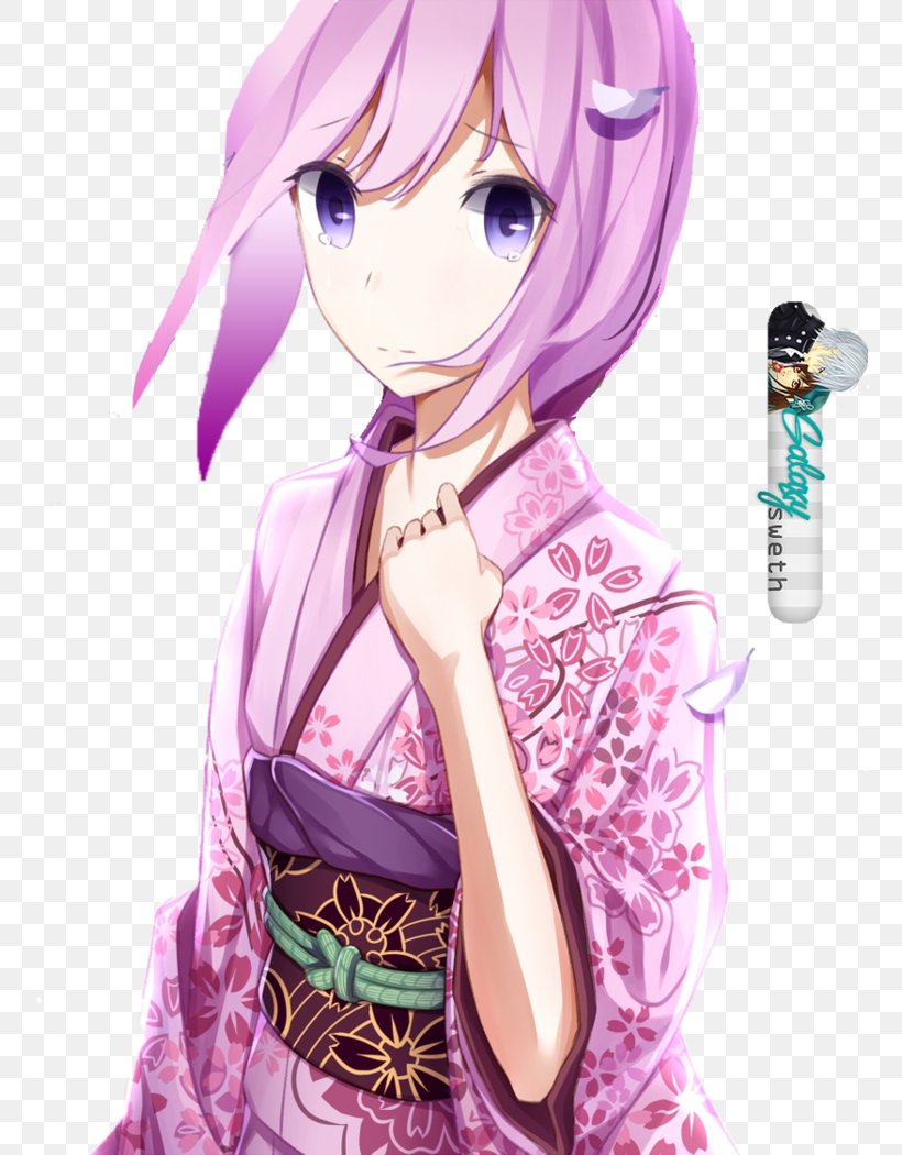Megurine Luka Hatsune Miku Vocaloid Desktop Wallpaper Kagamine Rin/Len, PNG, 760x1050px, Watercolor, Cartoon, Flower, Frame, Heart Download Free