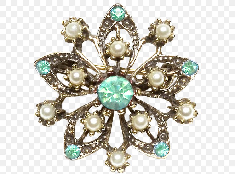 Bijou Flower Emerald Clip Art, PNG, 600x608px, Bijou, Body Jewelry, Brooch, Diamond, Digital Image Download Free