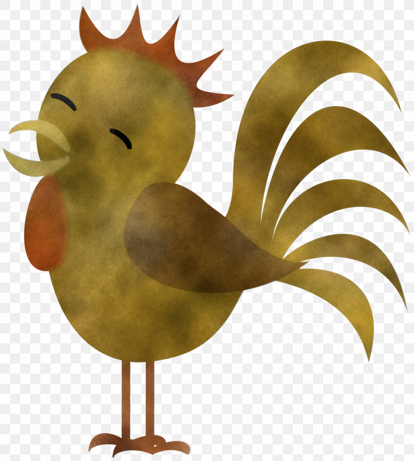 Bird Chicken Rooster Yellow Beak, PNG, 1291x1438px, Bird, Animation, Beak, Cartoon, Chicken Download Free