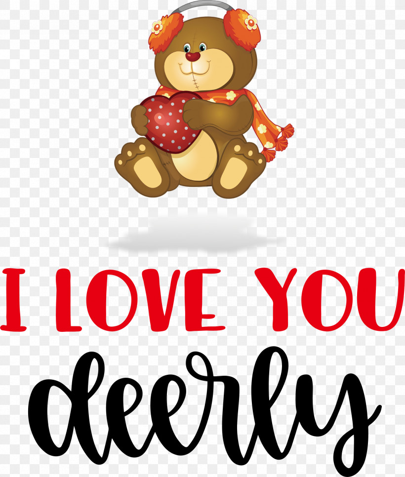 I Love You Deerly Valentines Day Quotes Valentines Day Message, PNG, 2545x3000px, Logo, Bears, Biology, Cartoon, M Download Free