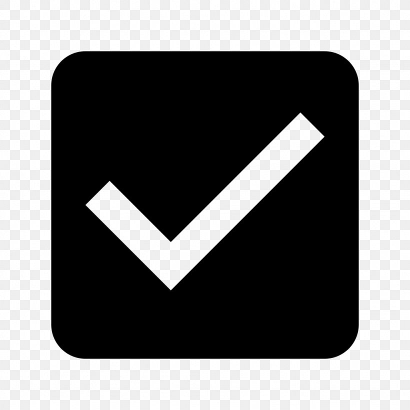 Checkbox Computer Font Check Mark, PNG, 1024x1024px, Checkbox, Android, Black, Brand, Button Download Free