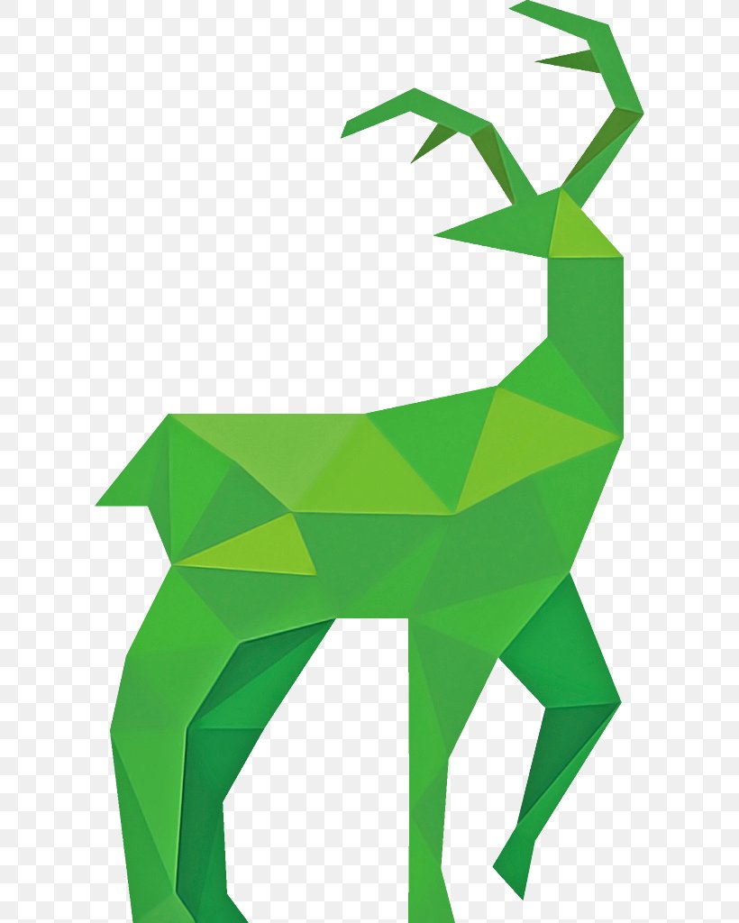 Origami, PNG, 612x1024px, Green, Art Paper, Deer, Origami, Origami Paper Download Free