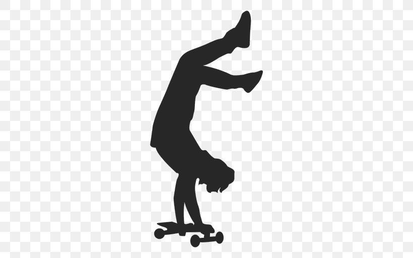 Skateboarding, PNG, 512x512px, Skateboard, Arm, Black And White, Computer Graphics, Hand Download Free