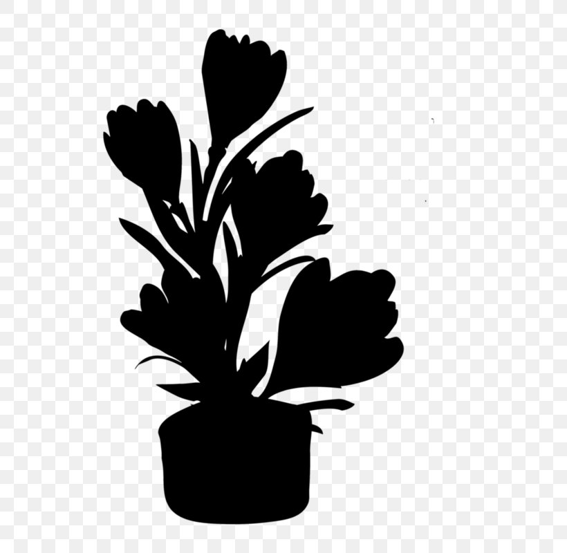 Flowering Plant Plant Stem Leaf Silhouette, PNG, 566x800px, Flower, Blackandwhite, Botany, Flowering Plant, Flowerpot Download Free