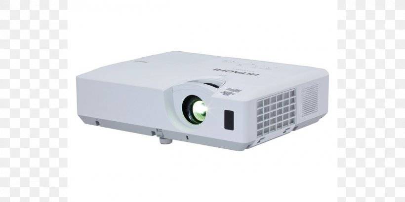 Multimedia Projectors Hitachi Output Device Wide XGA, PNG, 1200x600px, Multimedia Projectors, Contrast, Contrast Ratio, Display Resolution, Electronic Device Download Free