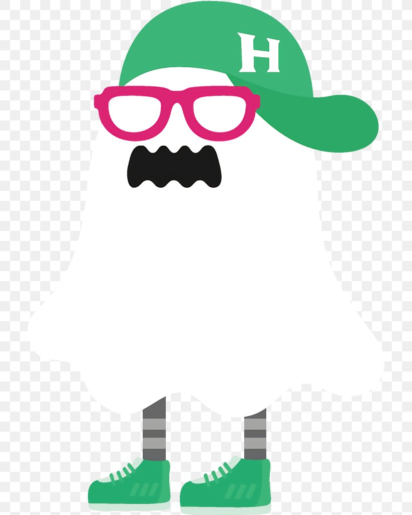 Ghost Halloween, PNG, 712x1026px, Ghost, Cartoon, Glasses, Green, Halloween Download Free