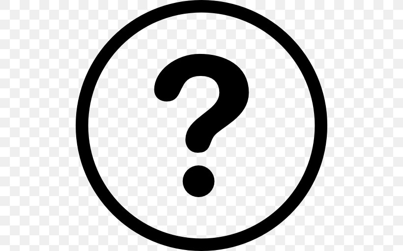 Question Mark Sign, PNG, 512x512px, Question Mark, Area, Black And White, Doubt, Information Download Free