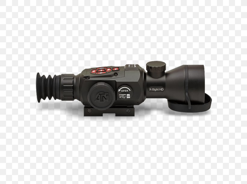 Telescopic Sight American Technologies Network Corporation Night Vision Device, PNG, 610x610px, Telescopic Sight, Binoculars, Hardware, Highdefinition Television, Highdefinition Video Download Free