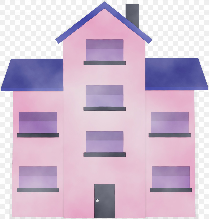 Violet Pink Architecture Facade Material Property, PNG, 2861x3000px, House, Architecture, Building, Facade, Home Download Free