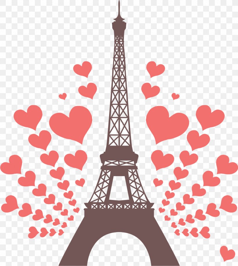 Eiffel Tower Silhouette, PNG, 1001x1116px, Eiffel Tower, Heart, Line Art, Love, Paris Download Free