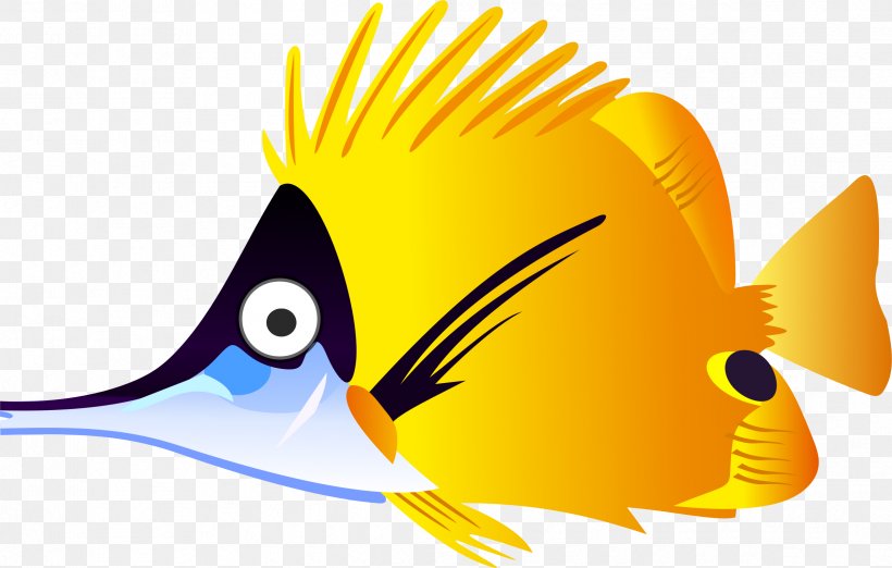 Goldfish Tropical Fish Clip Art, PNG, 2394x1526px, Goldfish, Beak, Bird, Cartoon, Clip Art Download Free