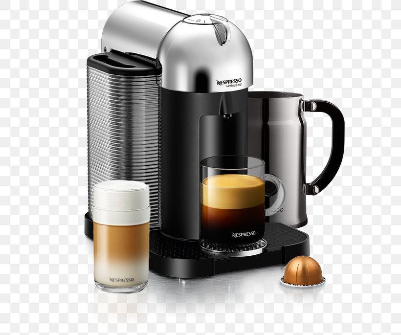 Nespresso VertuoLine Coffee Cafe Espresso Machines, PNG, 591x685px, Espresso, Breville, Brewed Coffee, Cafe, Coffee Download Free