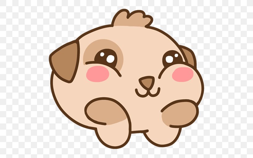 Puppy Sticker Telegram VKontakte Dog, PNG, 512x512px, Puppy, Author, Carnivoran, Dog, Dog Like Mammal Download Free