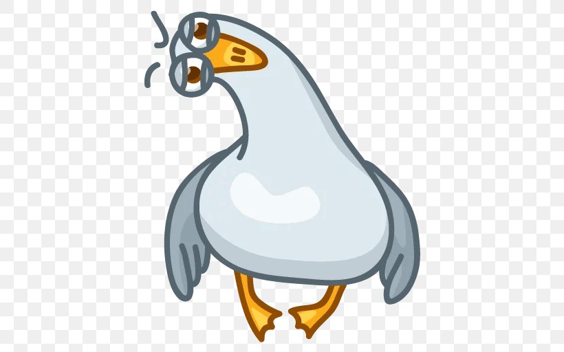 Sticker Telegram Advertising VKontakte Online Chat, PNG, 512x512px, Sticker, Advertising, Beak, Bird, Ducks Geese And Swans Download Free